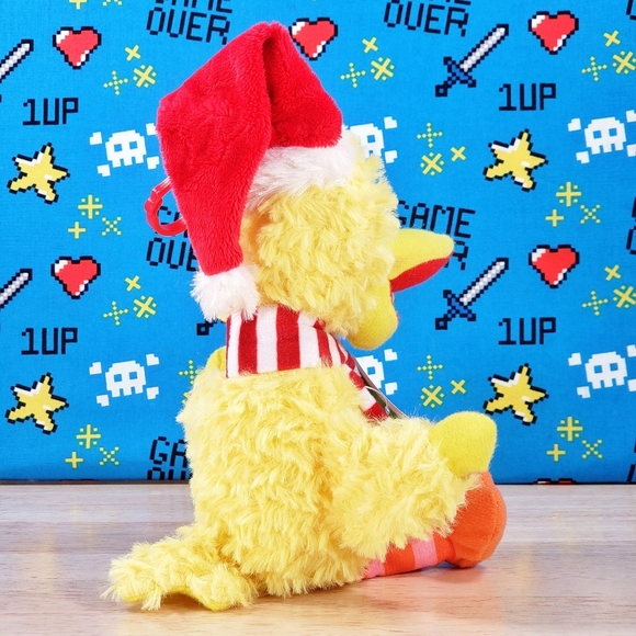 Sesame Street Dan Dee BIG BIRD 9" Backpack Clip [ 2021 ] Christmas Holiday Plush - Picture 3 of 11